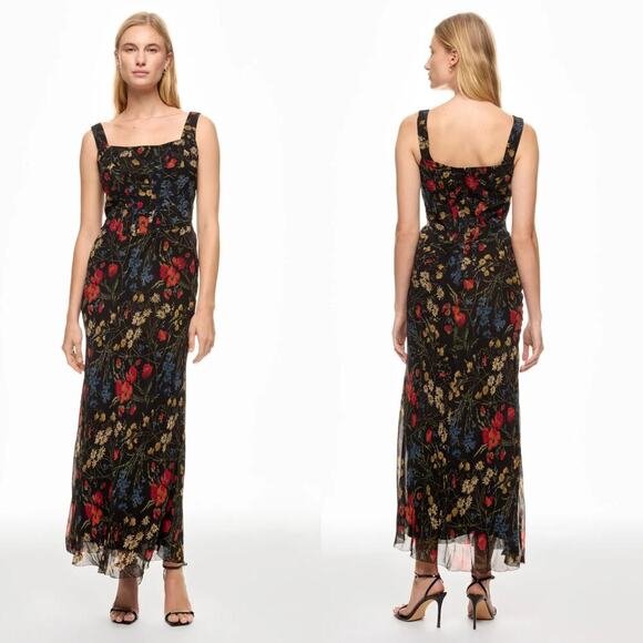 Polo by Ralph Lauren Dresses & Skirts - Polo by Ralph Lauren Corset Dress Floral Chiffon Sleeveless Maxi Multicolor 10